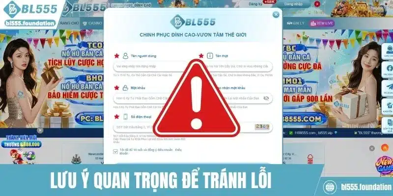 Đăng ký BL555 - Lưu ý quan trọng tránh lỗi ngay từ đầu