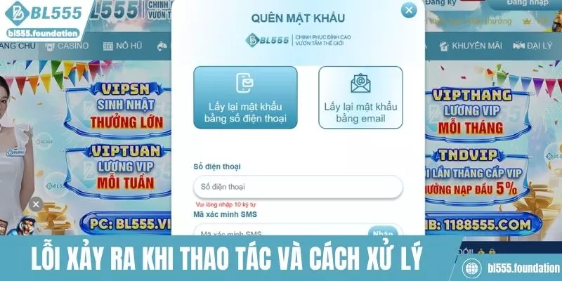 Một số lỗi xảy ra khi đăng nhập và hướng dẫn xử lý